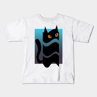 blacat design Kids T-Shirt